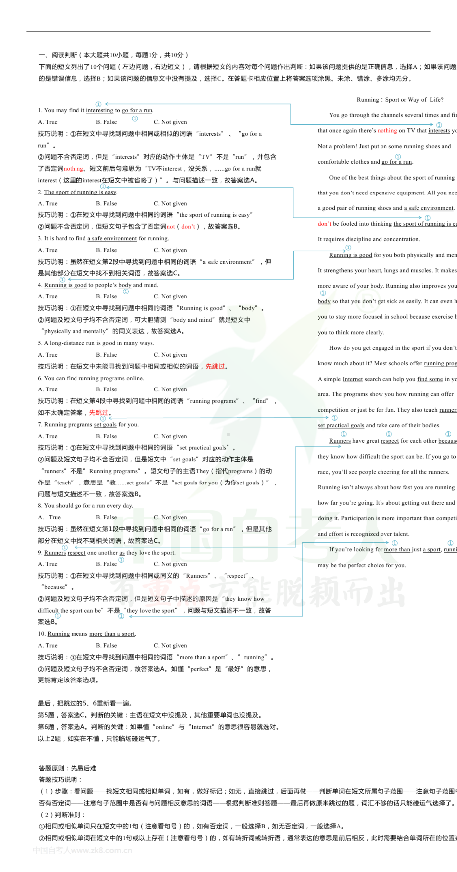 2014年04月全国自学考试00015英语（二）实战真题应试技巧.doc_第1页