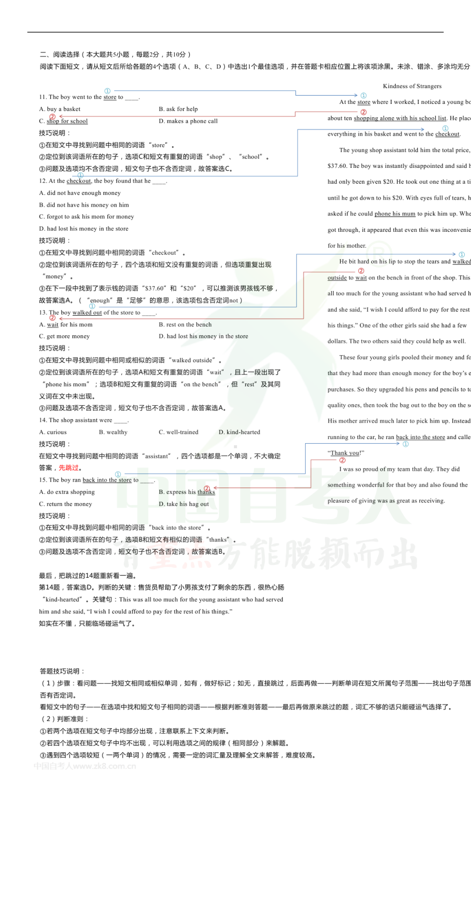 2014年04月全国自学考试00015英语（二）实战真题应试技巧.doc_第2页