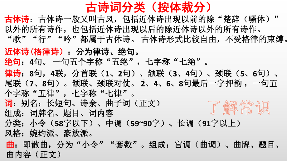 2021年湖南省邵阳市中考第二轮复习：诗歌鉴赏（共40张PPT）ppt课件.pptx_第2页