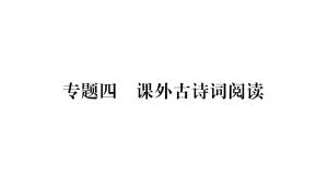 专题四课内外古诗词阅读-（随州）2020届九年级语文中考复习ppt课件 (共178张PPT).pptx