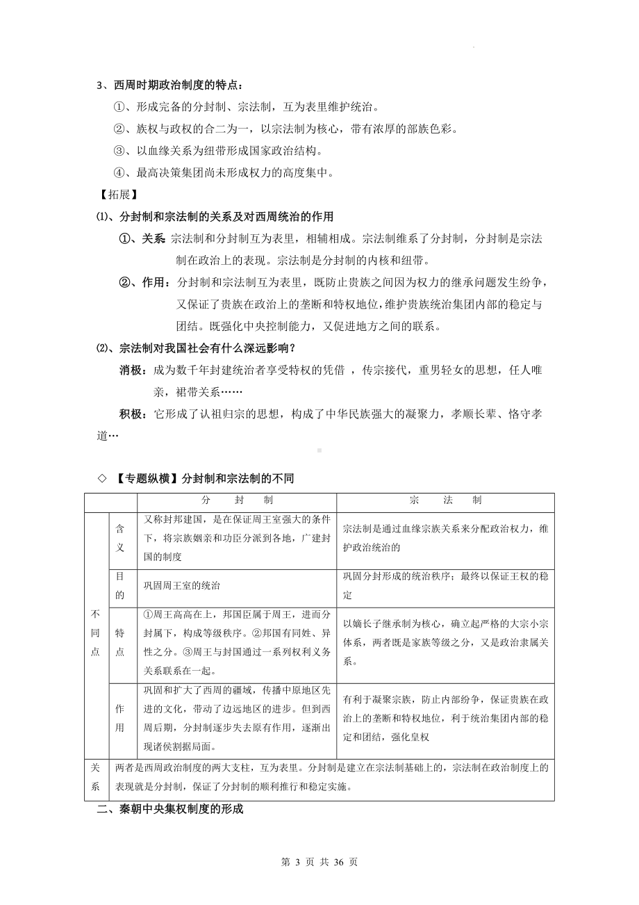 2023届高考统编版历史一轮复习：中国史知识点提纲（实用必备！）.docx_第3页