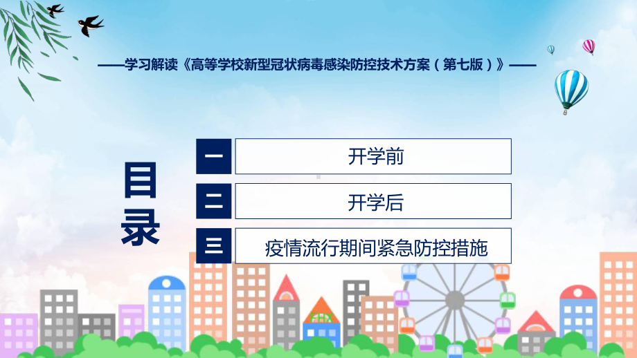 权威发布高等学校新型冠状病毒感染防控技术方案（第七版）解读课件.pptx_第3页