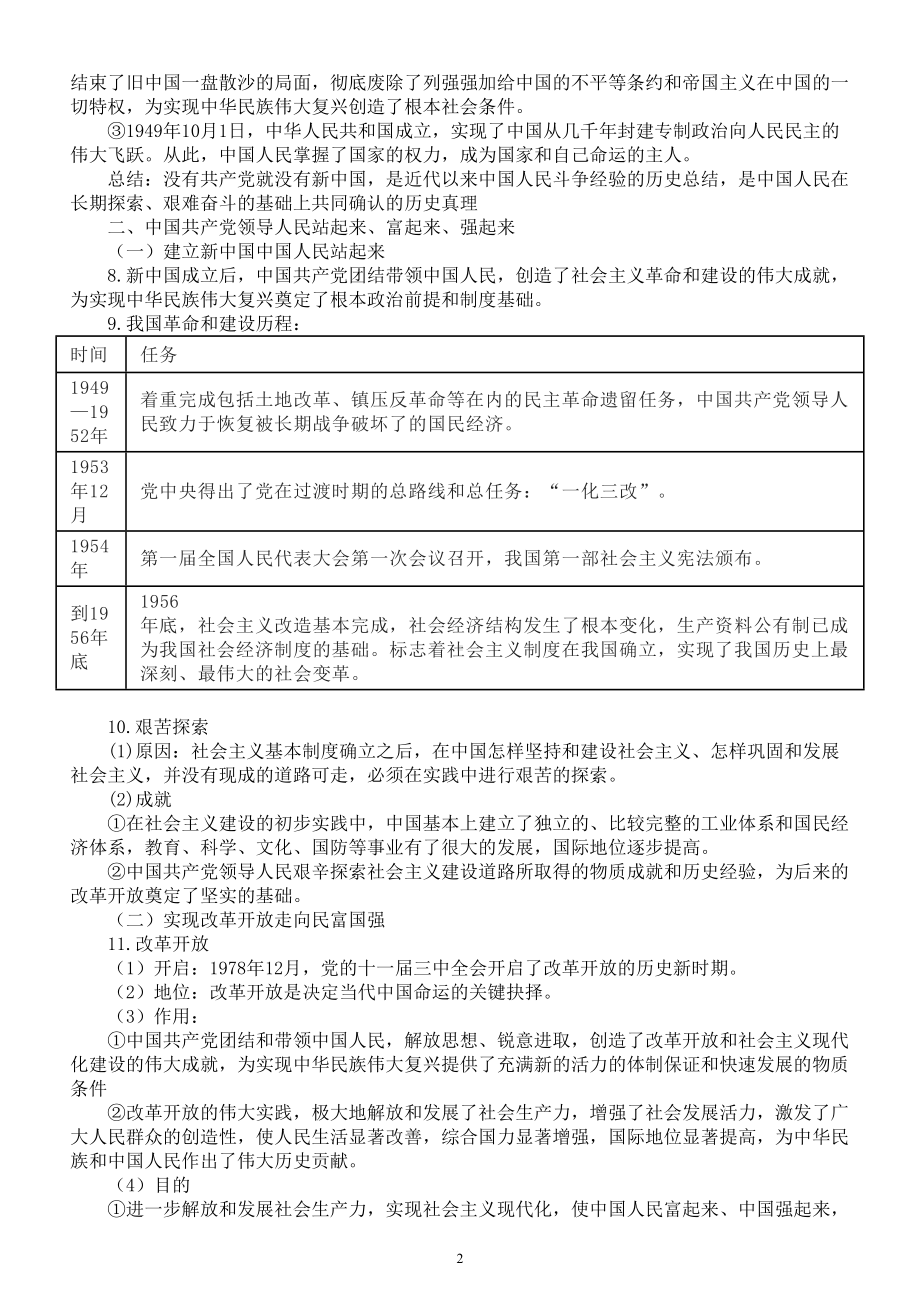 高中政治必修三《政治与法治》知识提纲（2023春新版）.doc_第2页