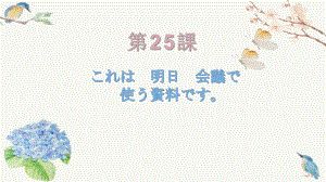 第25课 これは明日会議で使う資料です 词汇+语法ppt课件-2023新版标准日语《高中日语》初级下册.pptx