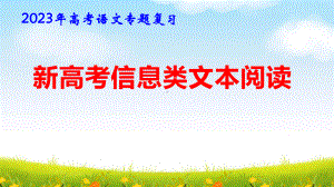 2023年高考语文专题复习：新高考信息类文本阅读 课件45张.pptx