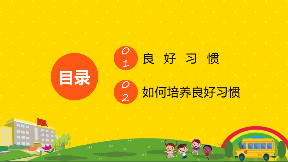 黄色卡通手绘家长进课堂培养好习惯成就好人生主题班会课件资料.pptx_第3页