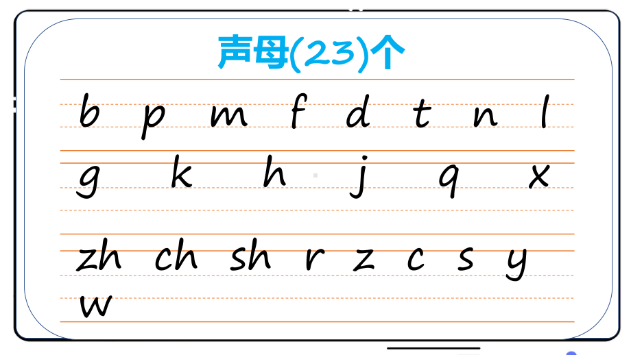 蓝色卡通幼儿园学拼音基础篇声母教学宣传课件资料.pptx_第2页