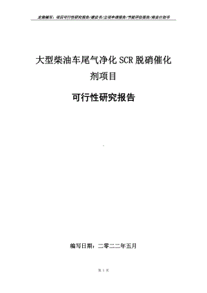 大型柴油车尾气净化SCR脱硝催化剂项目可行性报告（写作模板）.doc