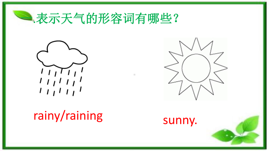 人教PEP版六年级下册《英语》语法-天气ppt课件(共13张PPT).pptx_第3页