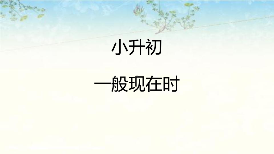 人教PEP版六年级下册《英语》语法：一般现在时ppt课件(共20张PPT).pptx_第1页