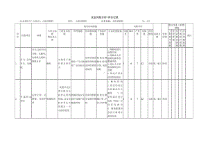 火焰切割机安全风险分析+评价记录.docx