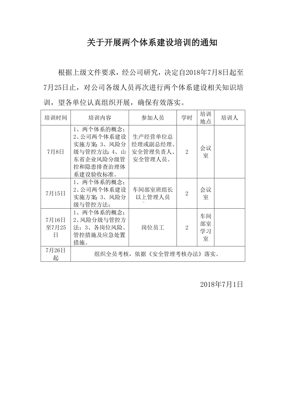 两个体系培训计划.doc_第1页