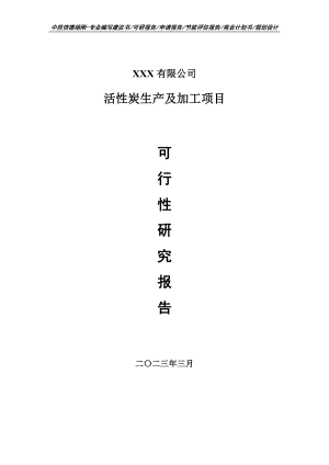 活性炭生产及加工项目可行性研究报告建议书.doc