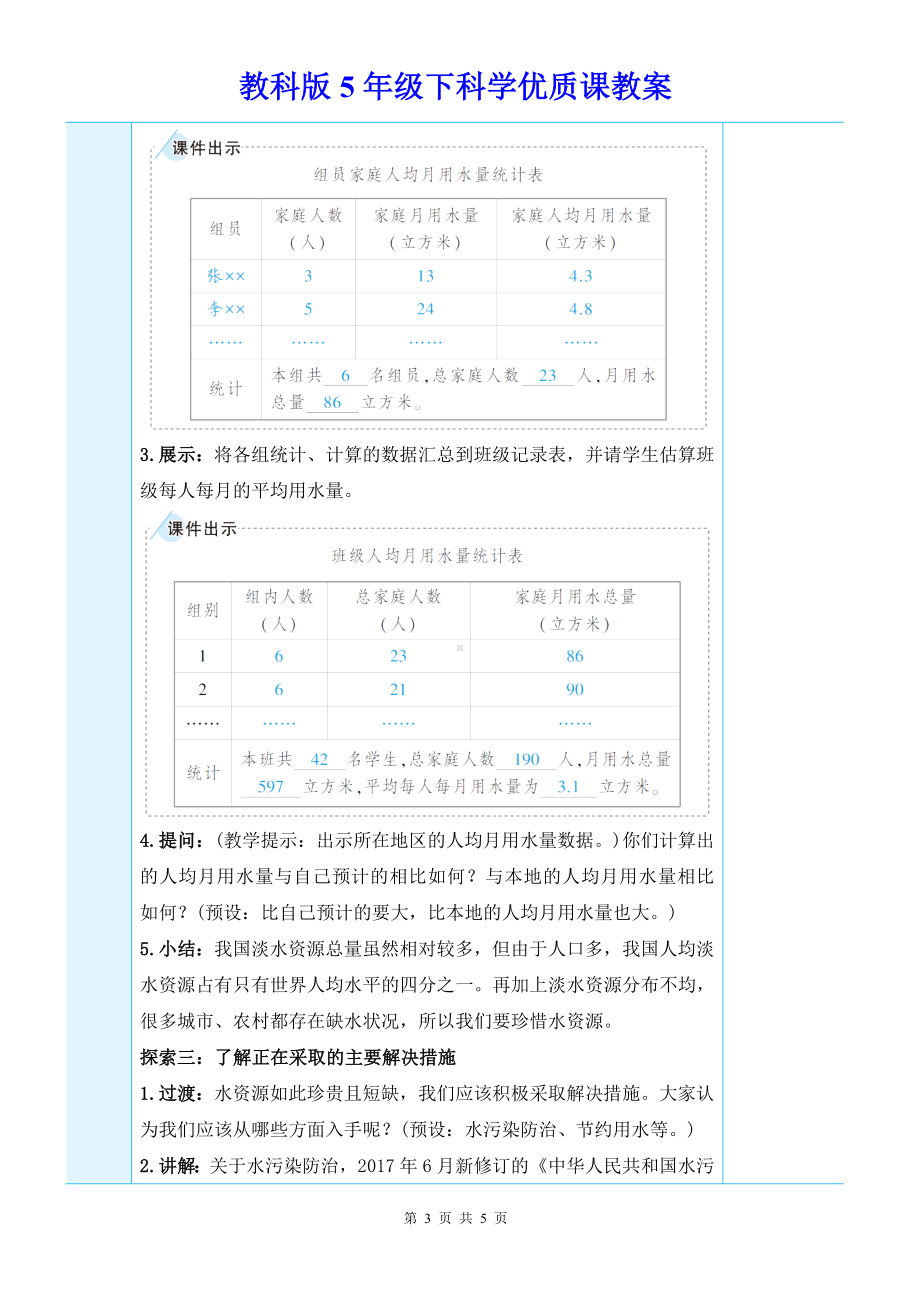 教科版5年级下科学第三单元第3课《珍惜水资源》优质课教案.docx_第3页