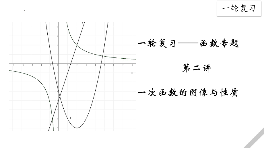 2022年中考数学一轮复习ppt课件 第二讲 函数专题之一次函数的图像与性质.pptx_第1页