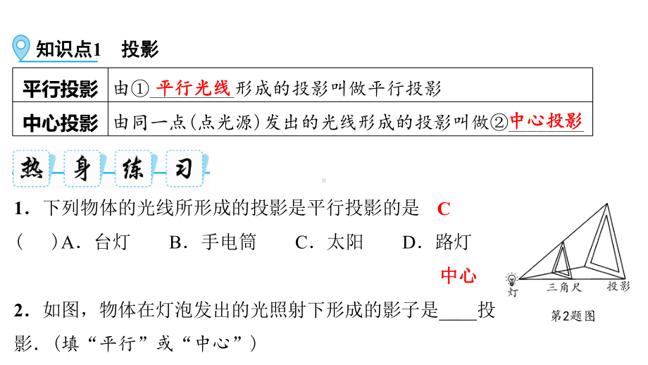 第1部分 第25讲　视图与投影-2021年中考数学一轮复习ppt课件（江西专版）.pptx_第3页