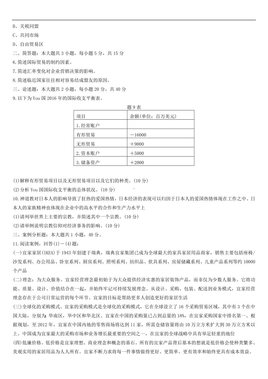 （广东）2022年04月自学考试11746国际商务与国际营销试题.doc_第2页