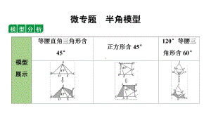 2022年九年级中考数学考点一轮复习ppt课件-微专题半角模型.pptx