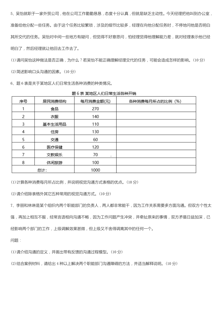 2022年07月自学考试11742商务沟通方法与技能试题.doc_第2页