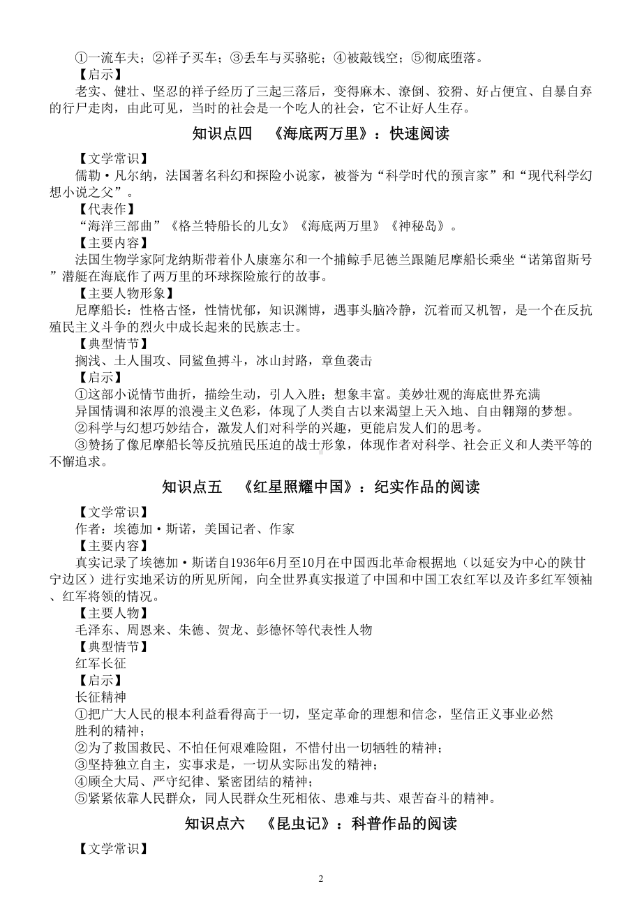 初中语文2023中考复习名著阅读知识点（共12个）.doc_第2页