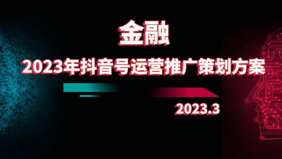 2023年金融抖音号运营推广策划方案.pptx_第1页