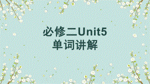 Unit5 Music单词讲解（图片记单词）（ppt课件） -2023新人教版（2019）《高中英语》必修第二册.pptx