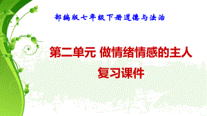 部编版七年级下册道德与法治第二单元 做情绪情感的主人 复习课件43张.pptx