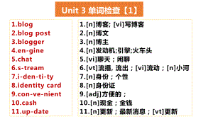 Unit 3 The Internet 单词讲解（ppt课件）-2023新人教版（2019）《高中英语》必修第二册.pptx