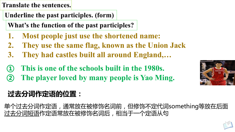 Unit 4 Discovering Useful Structures -ed作定语和宾语补足语（ppt课件）-2023新人教版（2019）《高中英语》必修第二册.pptx_第2页