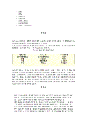 首席招聘官岗位体系资料工作分析与设计第三章工作评价 第三节：评价技术方法 第三讲：方法改进.doc