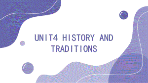 Unit 4 History and traditions 单词（ppt课件）-2023新人教版（2019）《高中英语》必修第二册.pptx