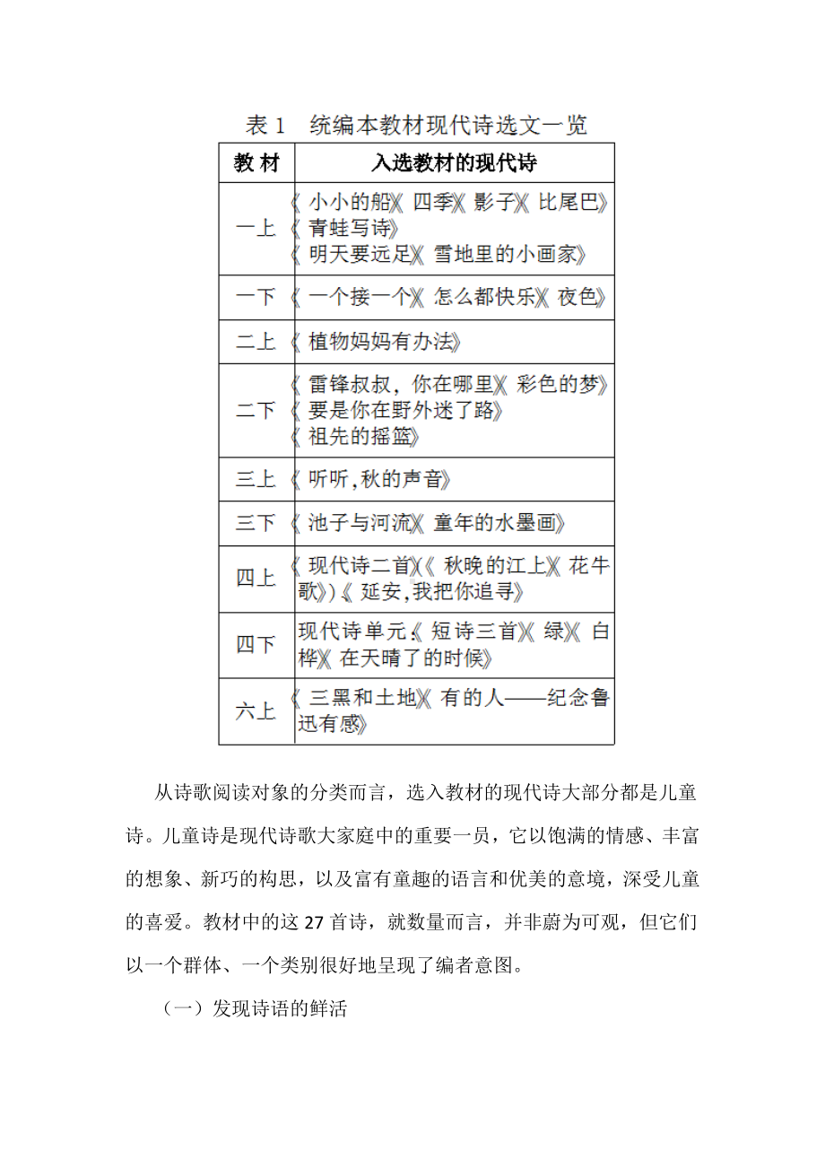 以读悟情：单元整体建构下现代诗阅读策略以四下第三单元为例.docx_第2页