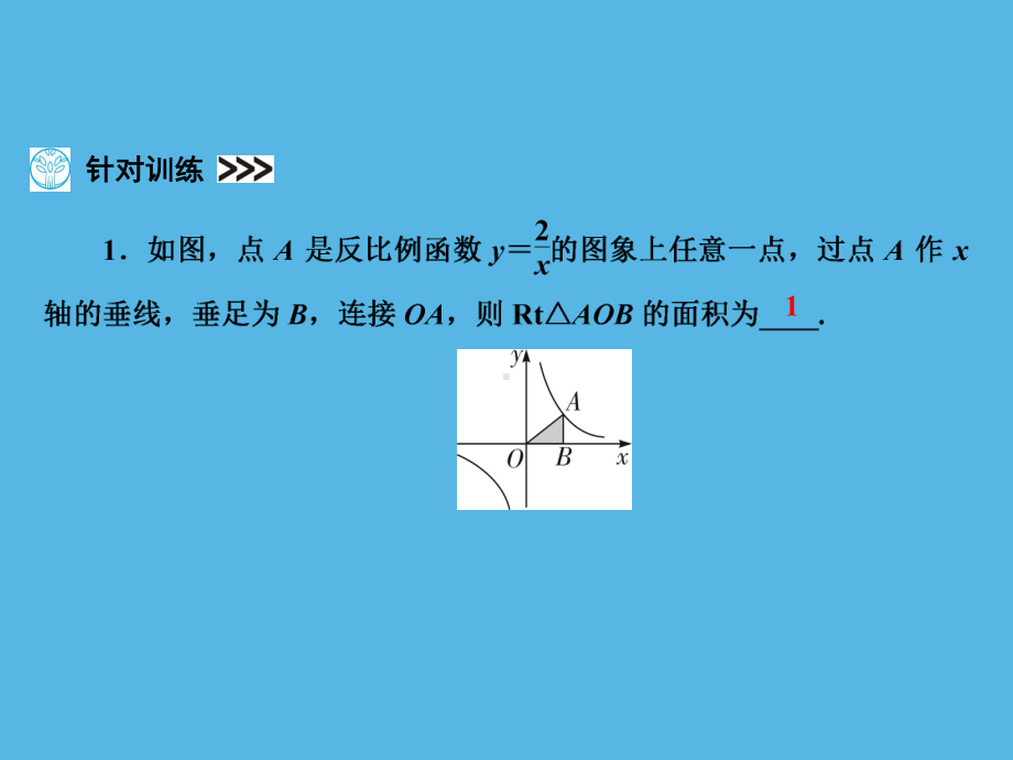 第1部分 解题方法突破篇—反比例函数中的面积问题-2021年中考数学一轮复习ppt课件（福建专版）.ppt_第3页