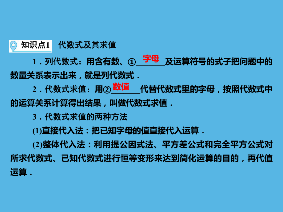 第1部分 第1章 课时4整式与因式分解-2021年中考数学一轮复习ppt课件（福建专版）.ppt_第3页