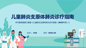 贯彻落实儿童肺炎支原体肺炎诊疗指南（2023年版）学习解读动态（ppt）资料.pptx