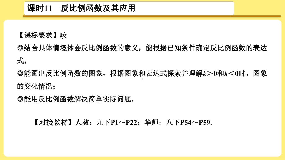 2021年中考数学考点解读：第11课时 反比例函数及其应用ppt课件.ppt_第3页