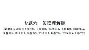 2021年中考重庆专用数学专题突破专题六阅读理解题 ppt课件.ppt