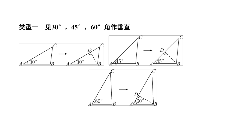 2021年中考河南省专用数学教材复习第4章三角形微专题(6)　构造特殊三角形的辅助线作法ppt课件.ppt_第2页