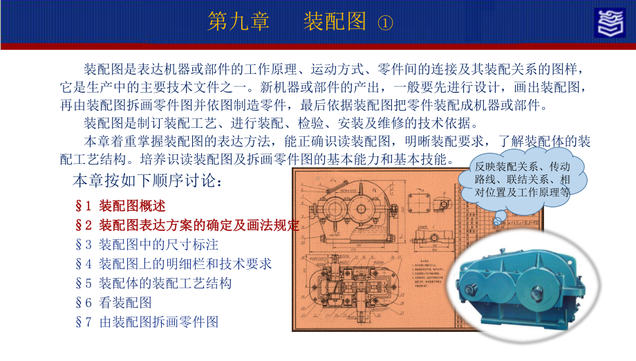 机械制图第四版第九章装配图演示文稿9 §1～§2 装配图表达与画法.pptx_第2页