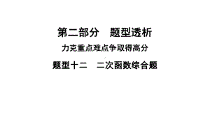 河南省2021年中考数学专用题型12　二次函数综合题 ppt课件.ppt