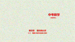 2021年安徽省数学中考复习考点分层训练§4.3　等腰三角形与直角三角形.pptx ppt课件.ppt