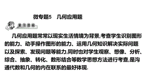 第39讲微专题5 几何应用题-2021年中考数学一轮复习ppt课件（广东专用）.pptx