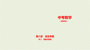 2021年湖南省数学中考复习考点分层训练§8.1　观察归纳型.pptx ppt课件.ppt