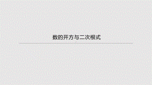 2021年湖南中考数学一轮复习ppt课件：　数的开方与二次根式.pptx