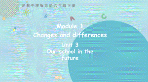 沪教牛津版英语六年级下册Module 1 Unit 3 Our school in the future第二课时.pptx