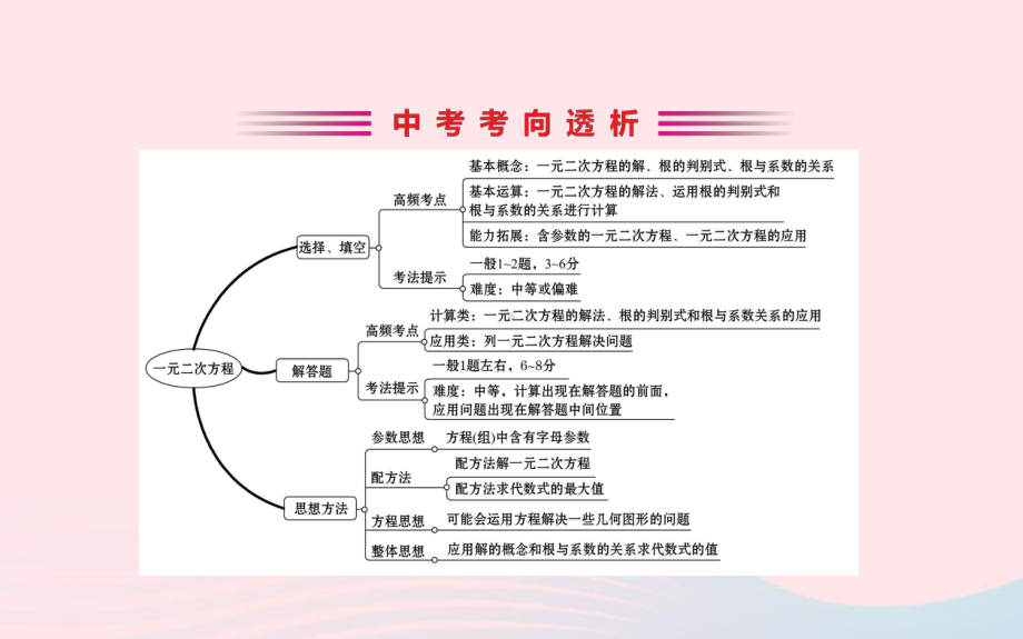 2020年中考一轮数学全程复习方略第八讲一元二次方程ppt课件 .ppt_第2页