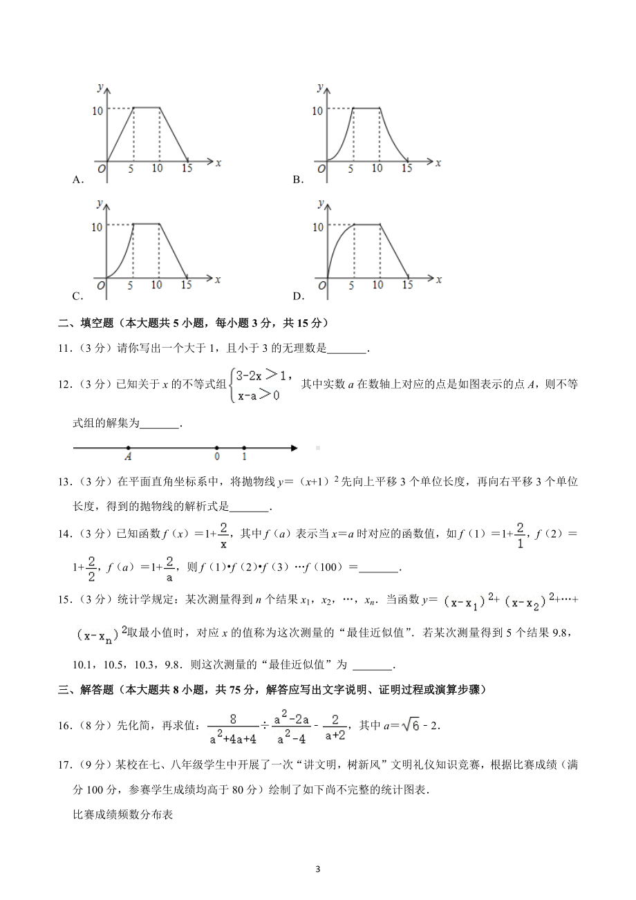 2023年河南省焦作市武陟县中考数学一模试卷.docx_第3页