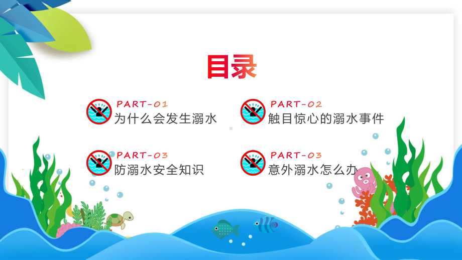 蓝色卡通防溺水安全教育教学课件.pptx_第2页