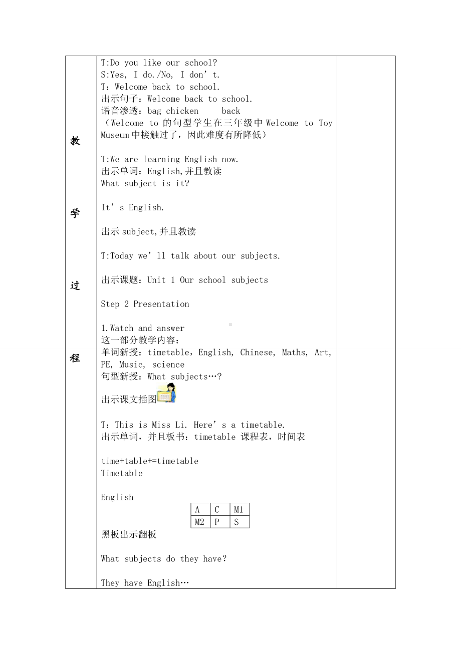 2023新牛津译林版四年级下册《英语》全册教案.doc_第2页