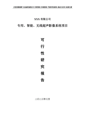 专用、智能、无线超声影像系统项目可行性研究报告建议书.doc